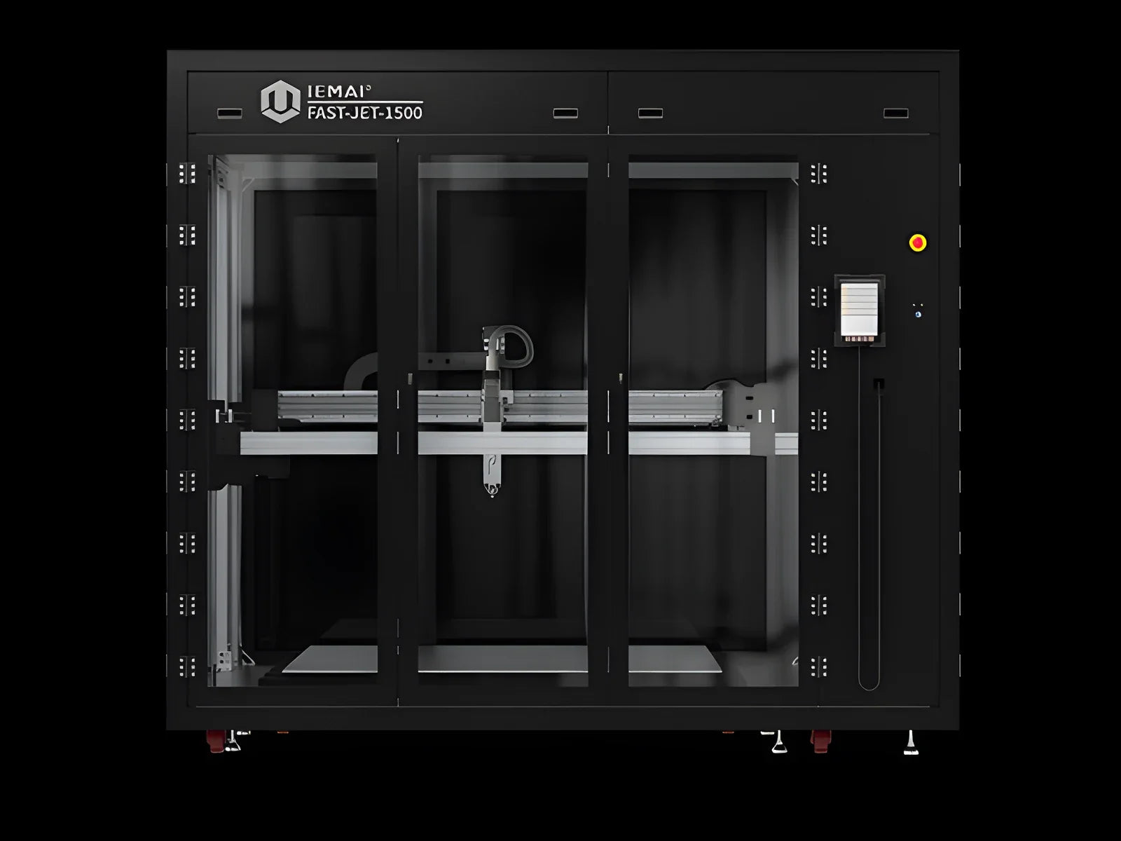 IEMAI FAST-JET-1500 large-format pellet 3D printer on black background