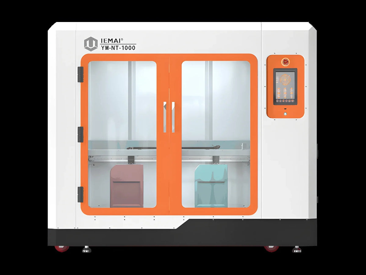 IEMAI YM-NT-1000 large-format industrial 3D printer on black background